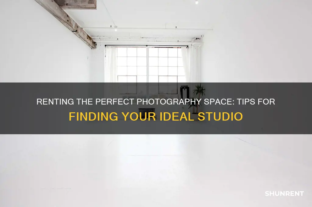 how should i rent a space for photography