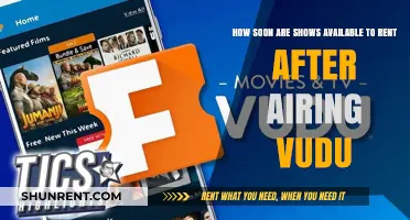 When Can You Rent New Shows on Vudu After Airing?