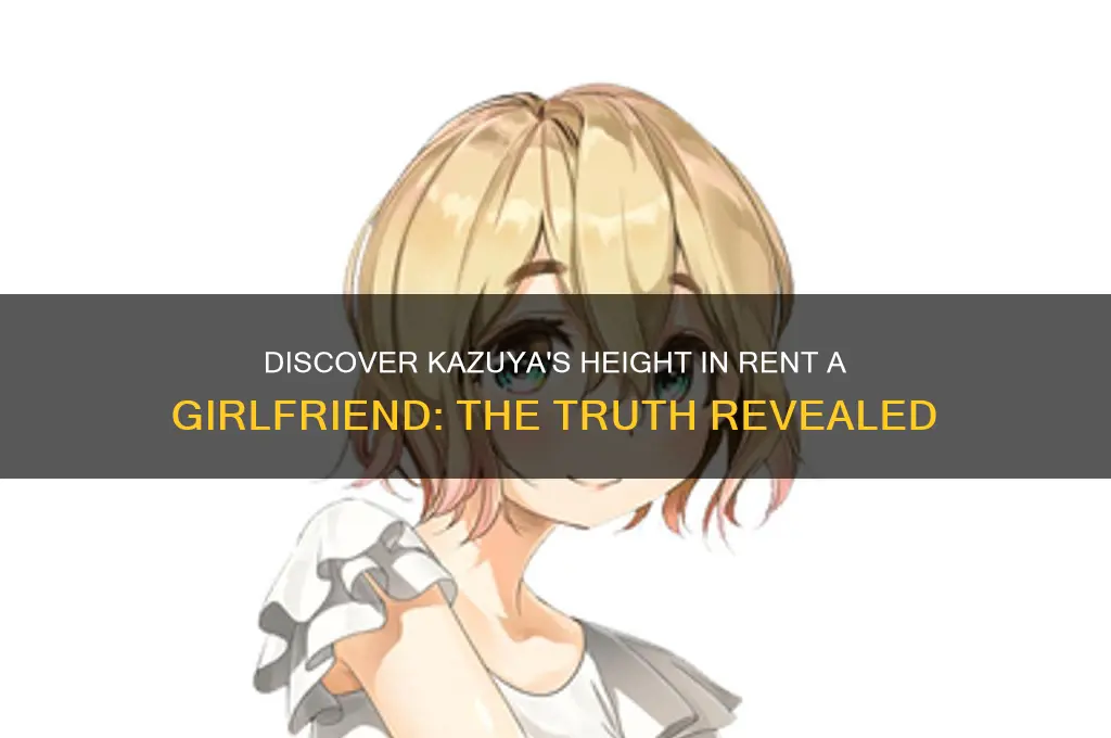 how tall is kazuya from rent a girlfriend