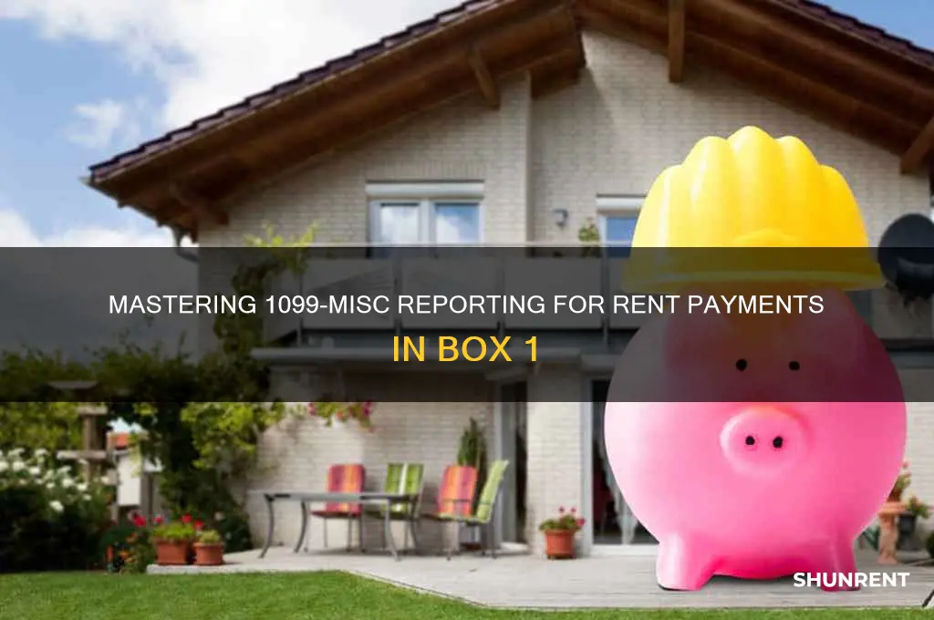 how to 1099-misc rents box 1