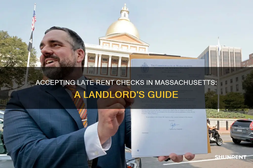 how to accept a late rent check massachusetts