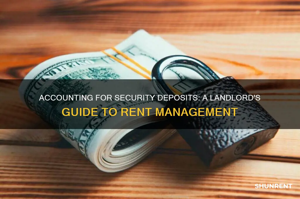 how to account for security deposit for rent