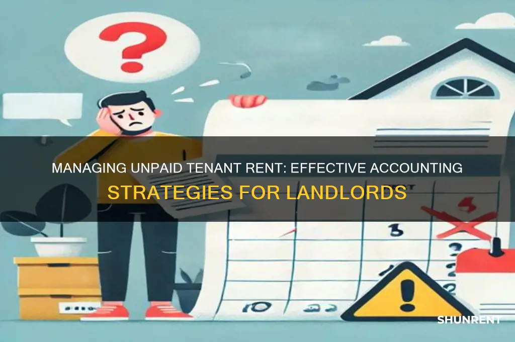 how to account for unpaid tenant rent