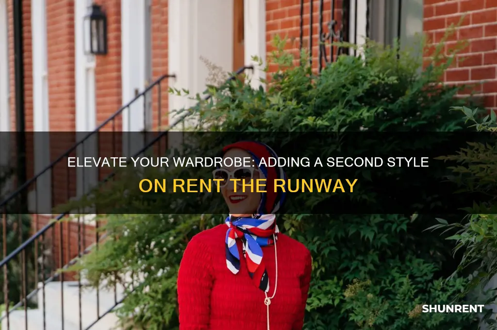 how to add a second style rent the runway
