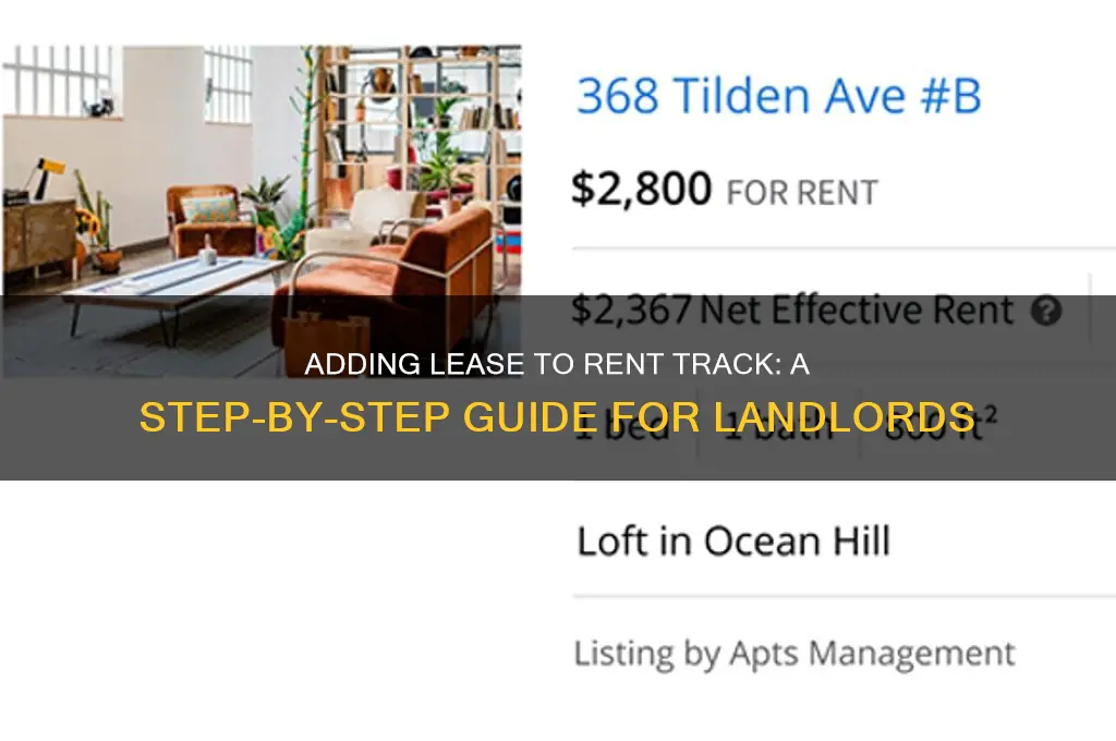 how to add lease to rent track