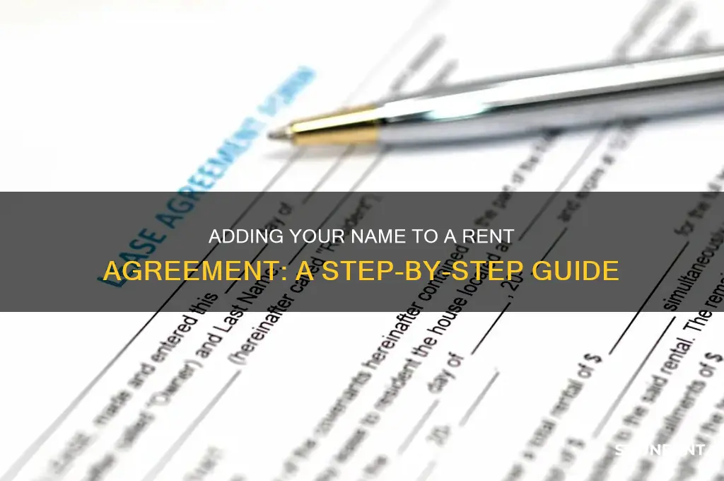 how to add name in rent agreement
