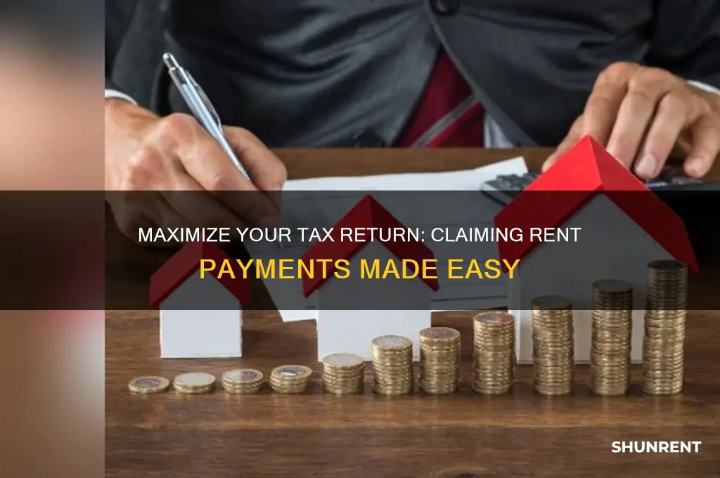 how to add rent paid on tax return