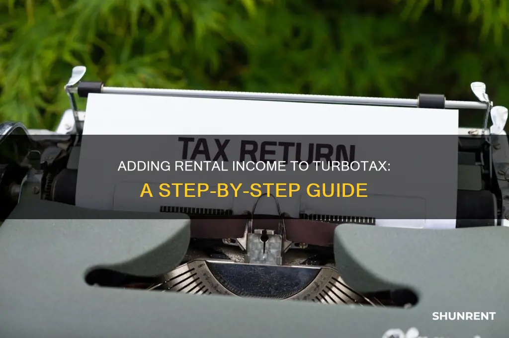 how to add rent to turbo tax form