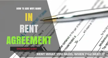 Adding Your Wife's Name to Rent Agreement: A Simple Guide