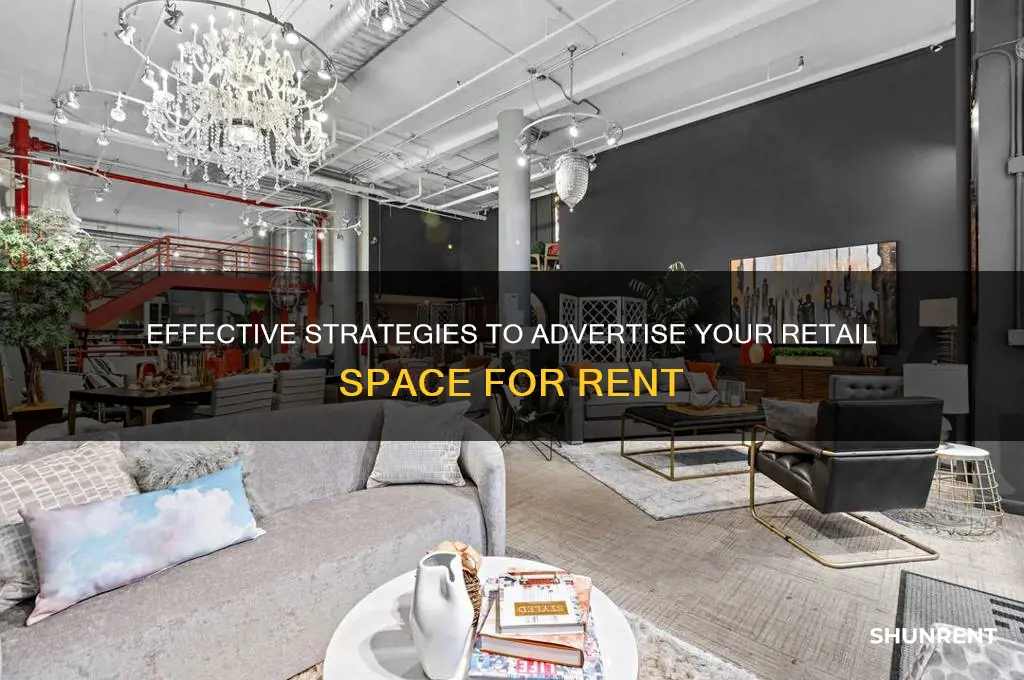 how to advertise retail space for rent