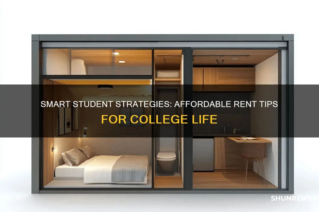 how to afford rent as a student