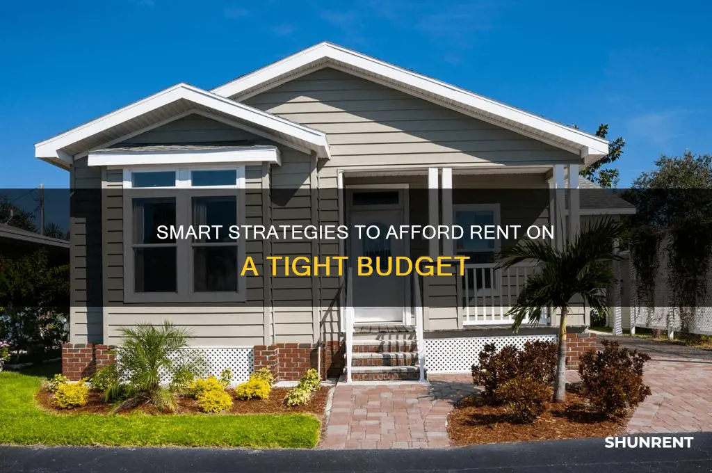 how to afford rent on low income