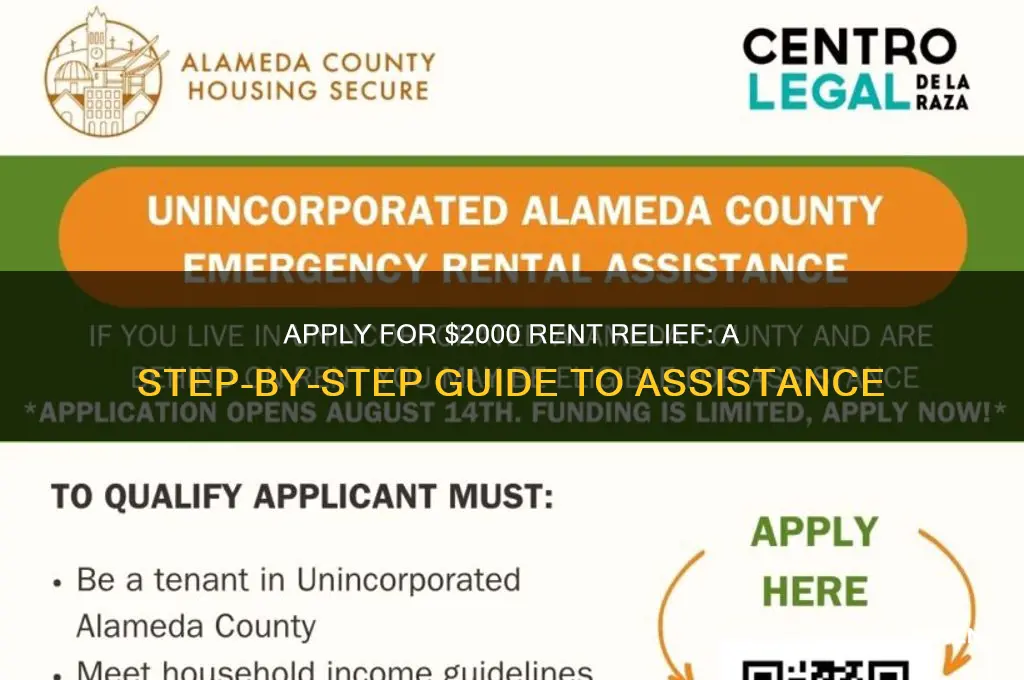 how to apply for $2000 rent relief