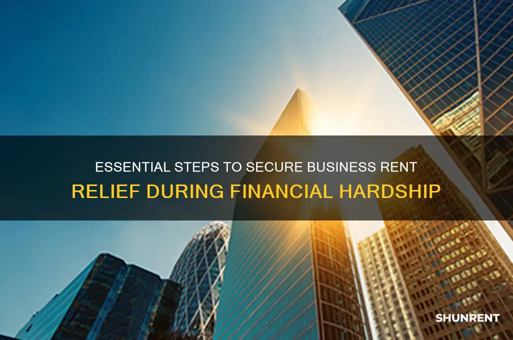 how to apply for business rent relief
