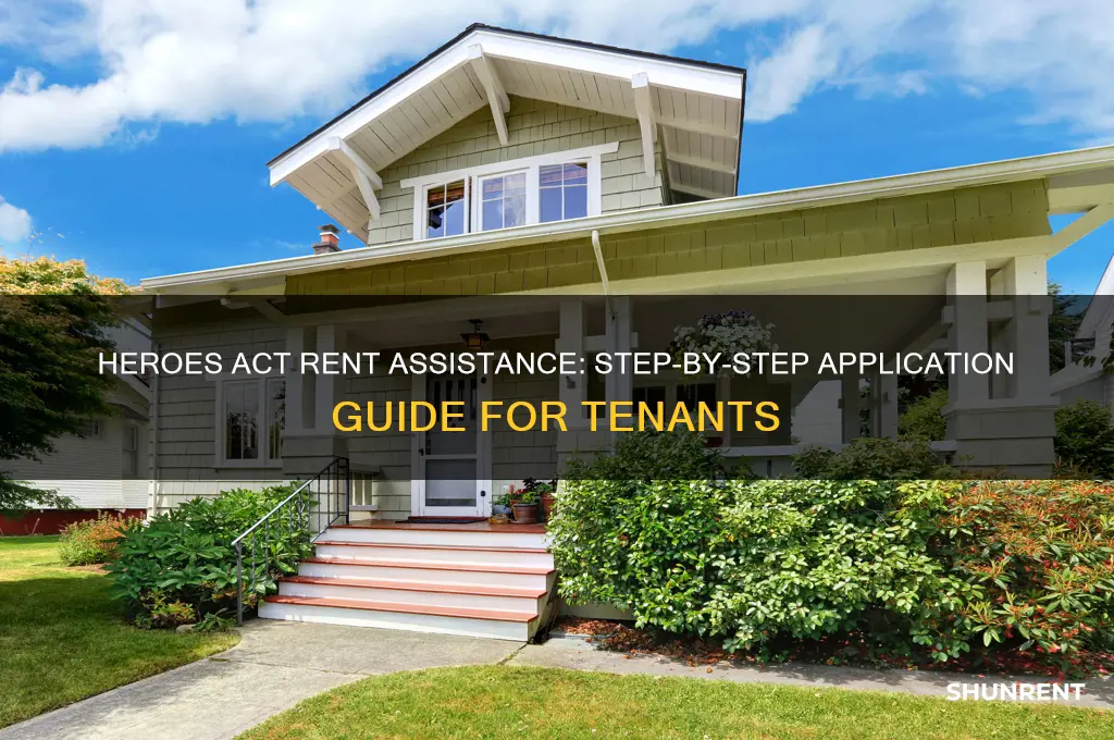 how to apply for heroes act rent assistance