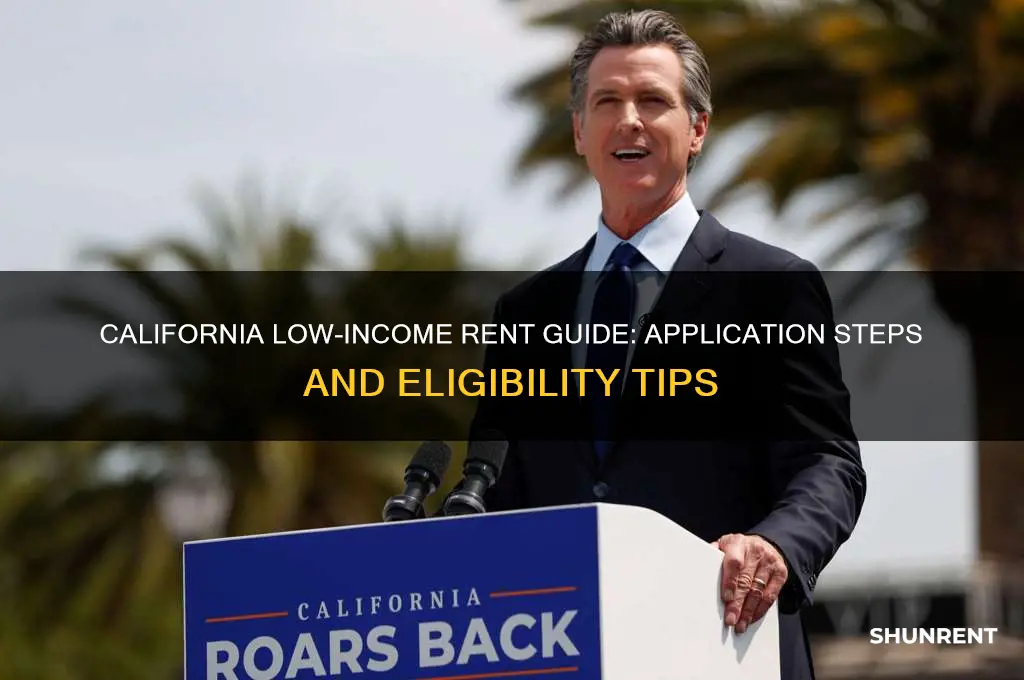 how to apply for low income rent in california