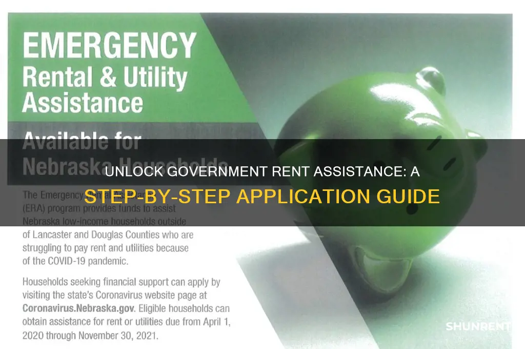 how to apply for rent checks from the government