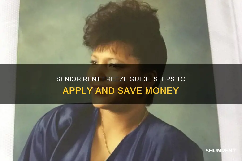 how to apply for rent freeze for seniors