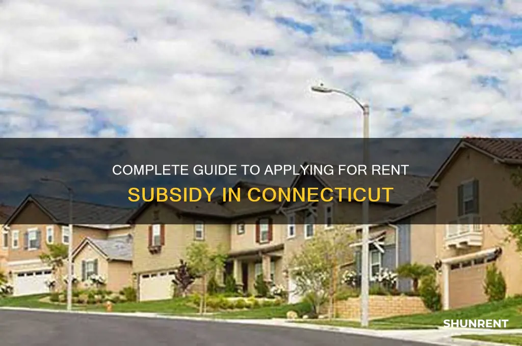 how to apply for rent subsidy in ct