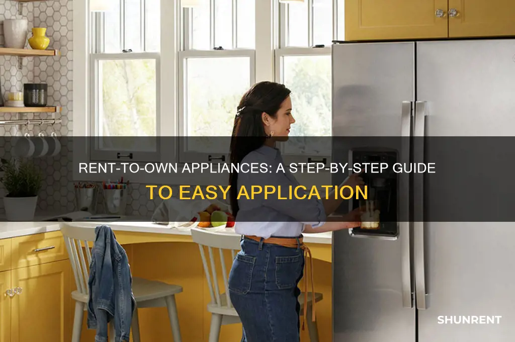 how to apply for rent to own appliances