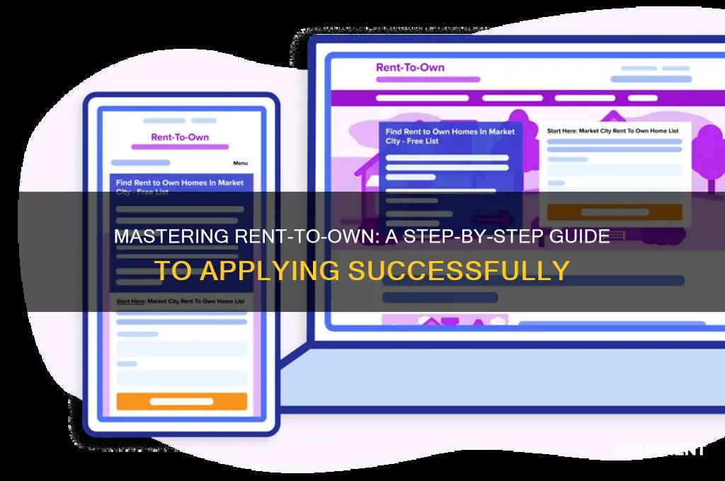 how to apply for rent to own