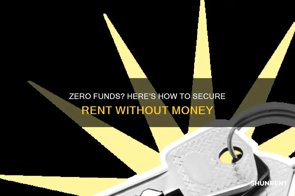 how to apply for rent with no money