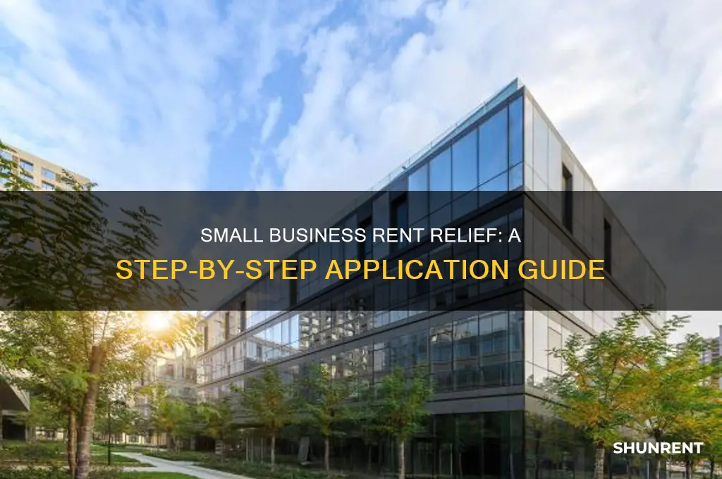 how to apply rent relief for small business