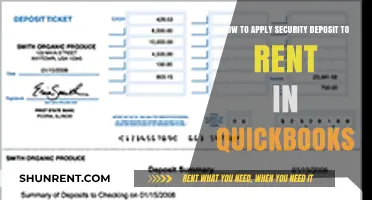 QuickBooks Guide: Applying Security Deposits to Rent Payments Easily