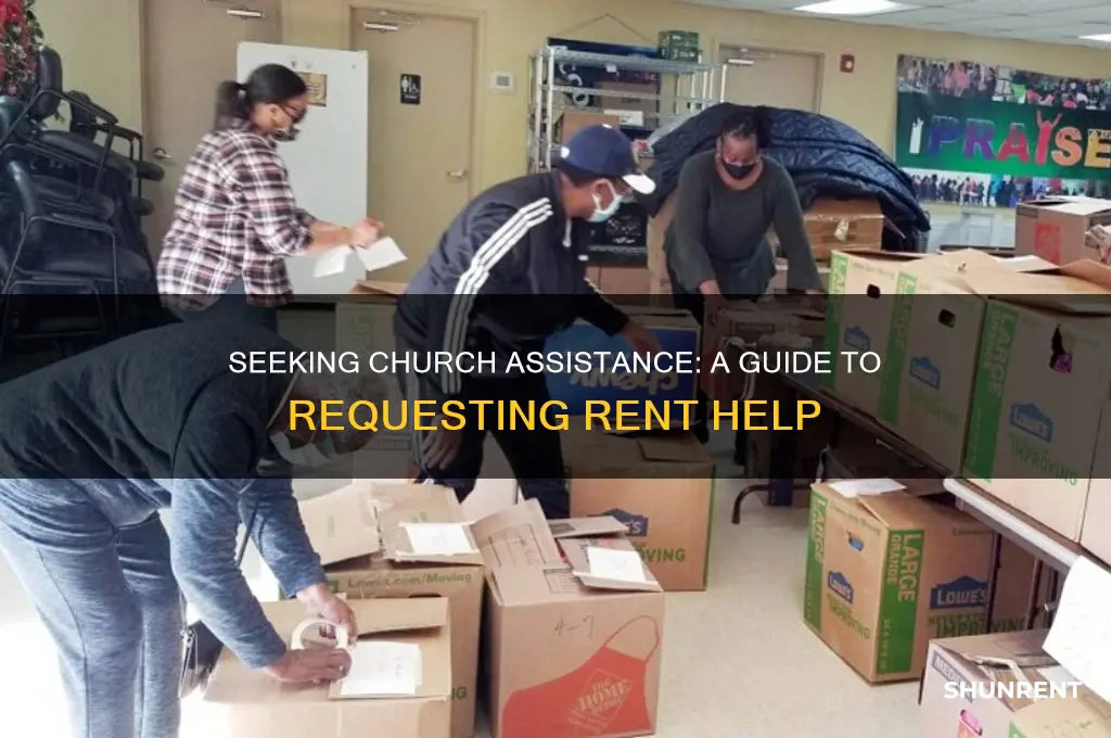 how to ask a church for help with rent