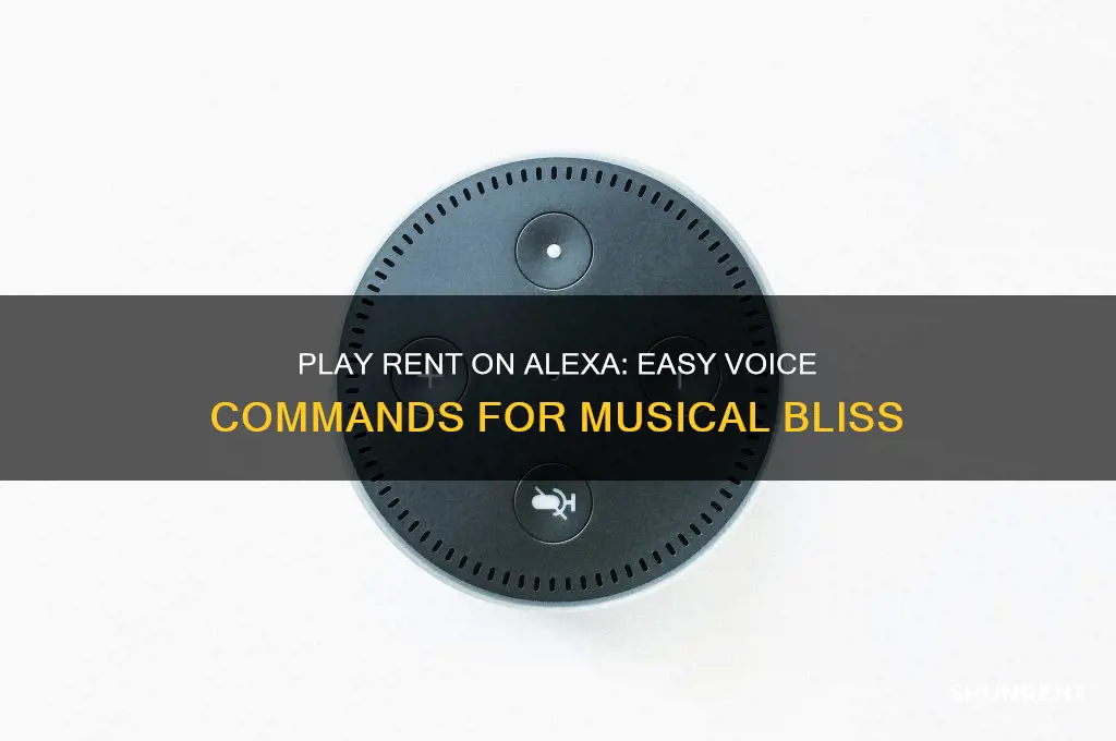 how to ask alexa to play rent