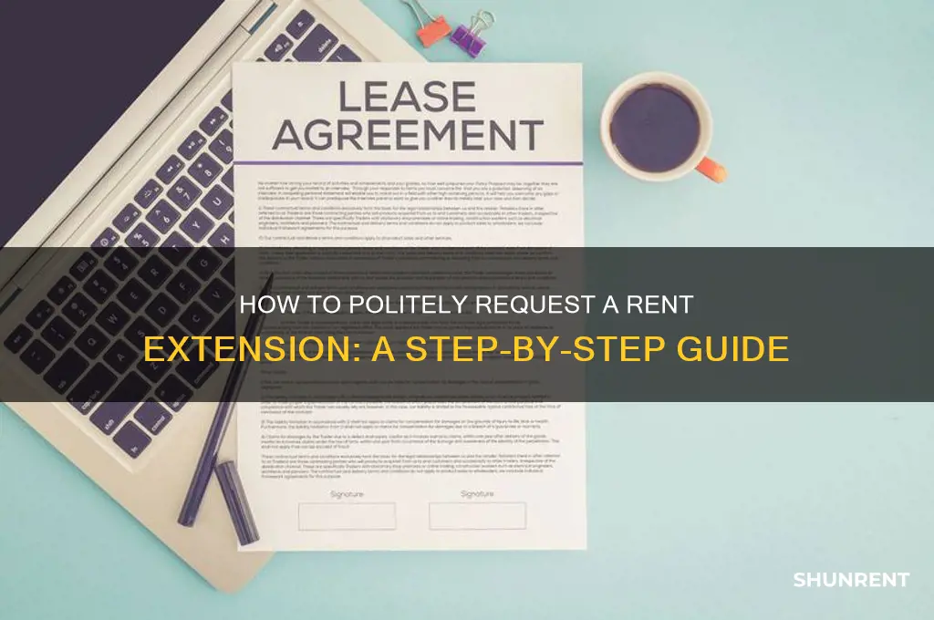 how to ask for an extension on rent