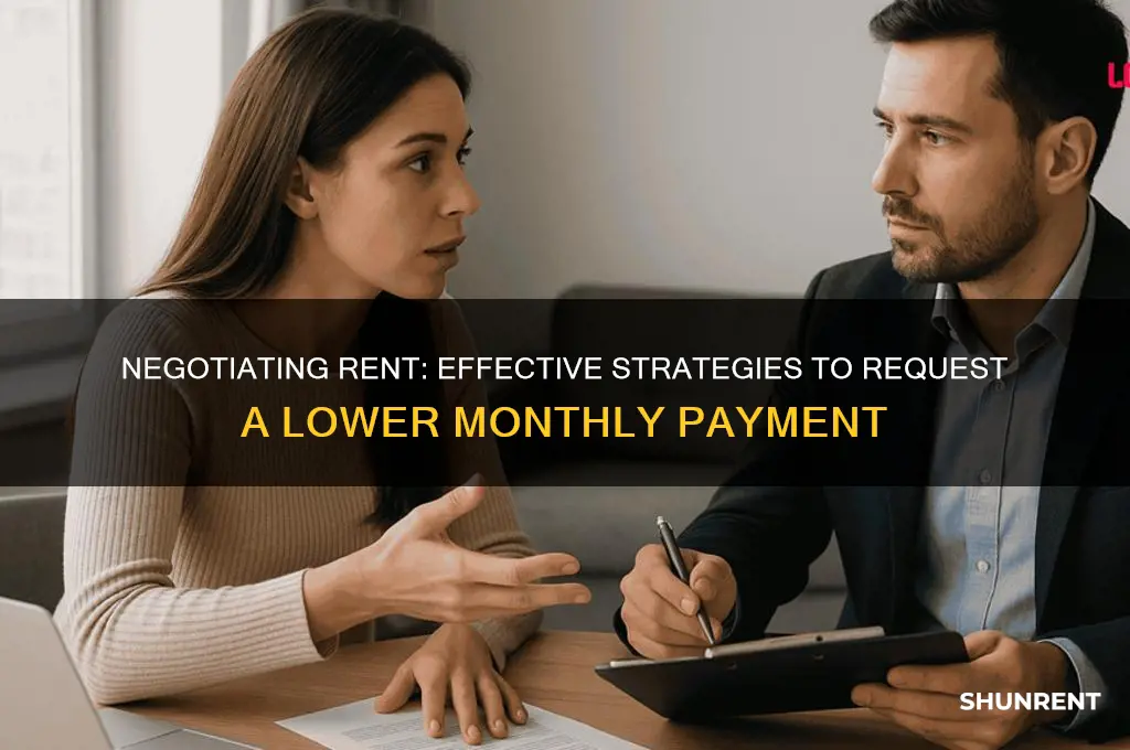 how to ask for lower rent sample