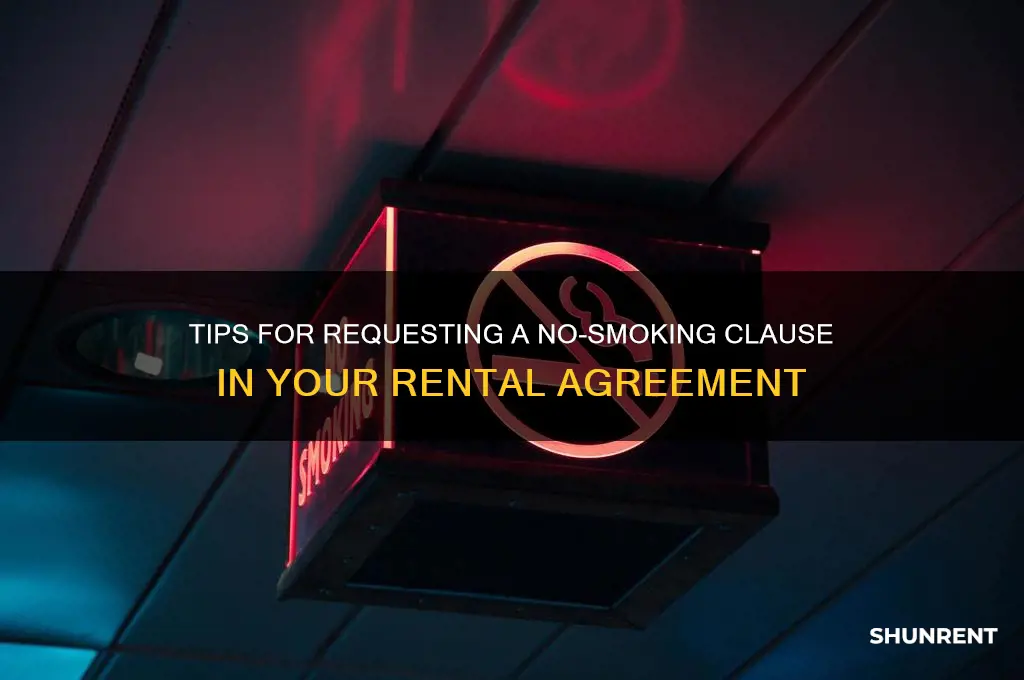 how to ask for no smoking rent