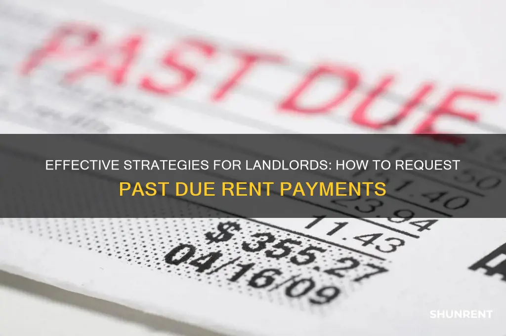 how to ask for past due rent