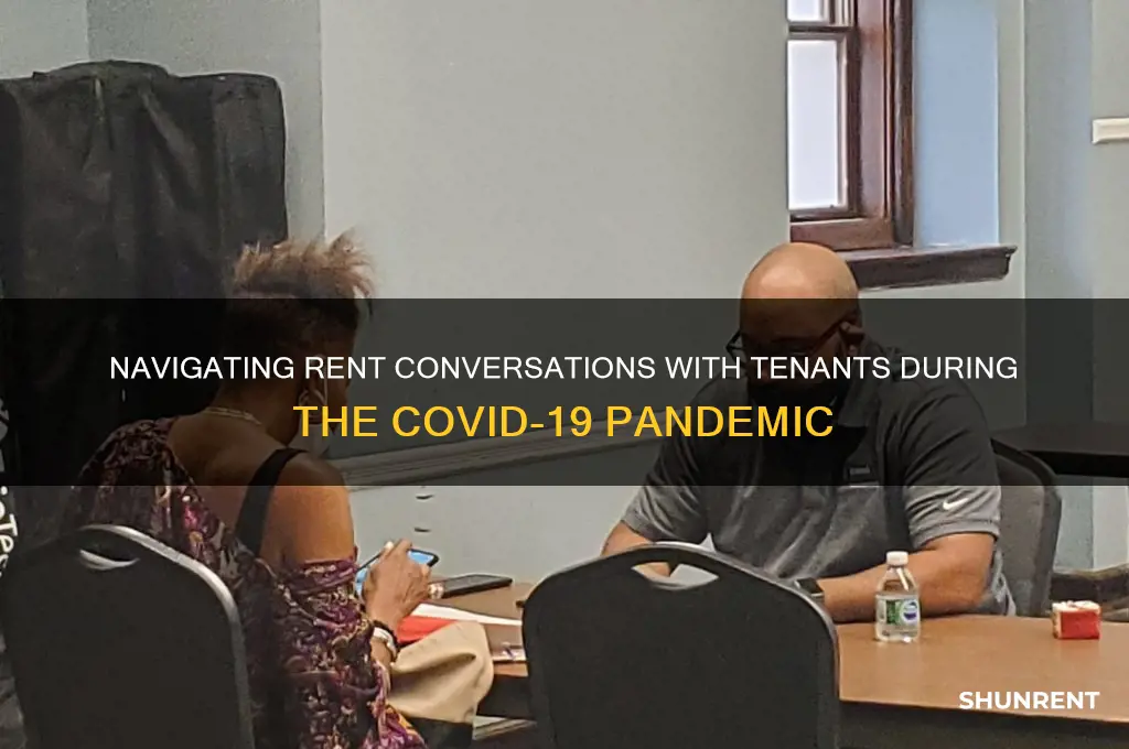 how to ask for rent during covid