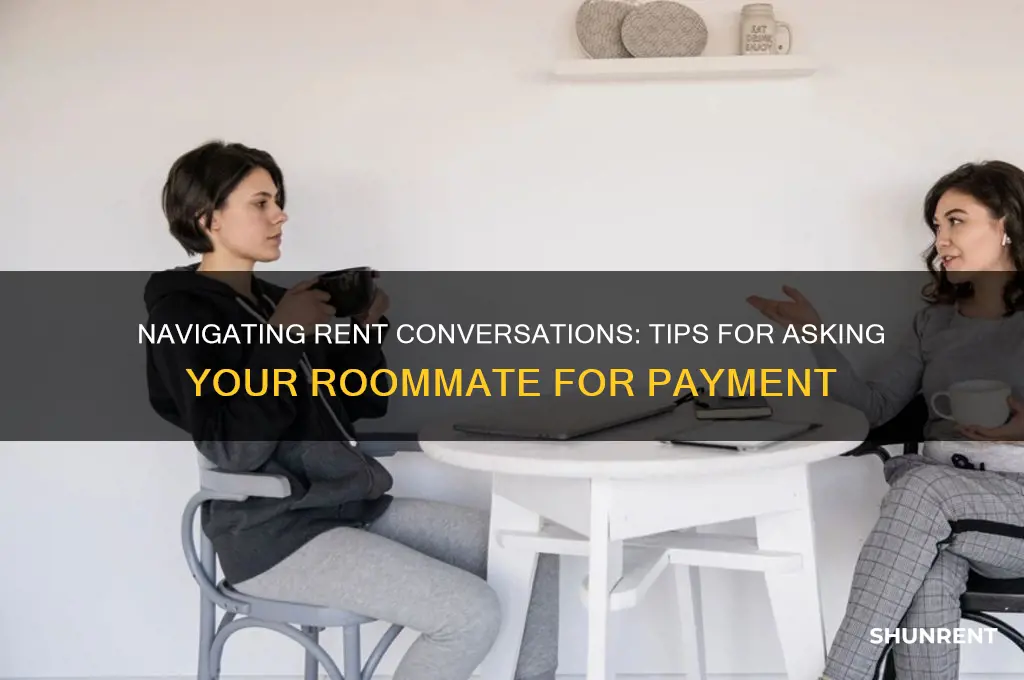 how to ask for rent from roommate