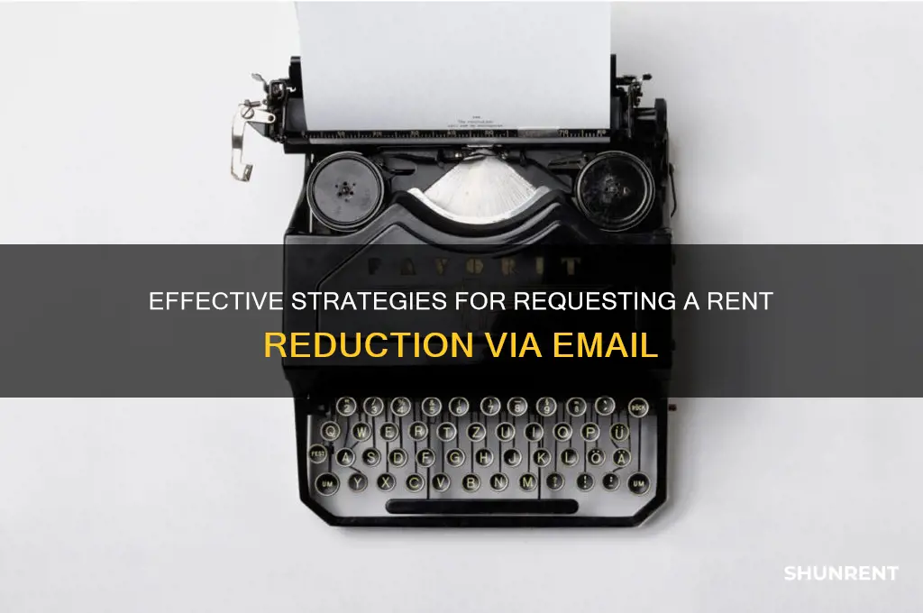 how to ask for rent reduction by email