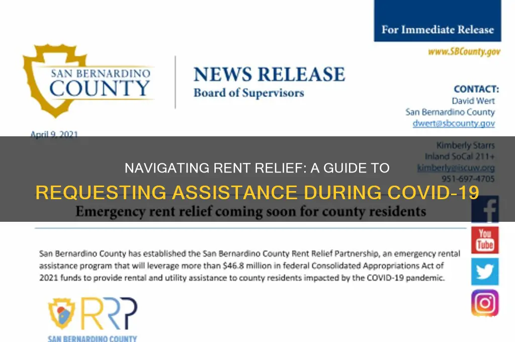 how to ask for rent relief during covid