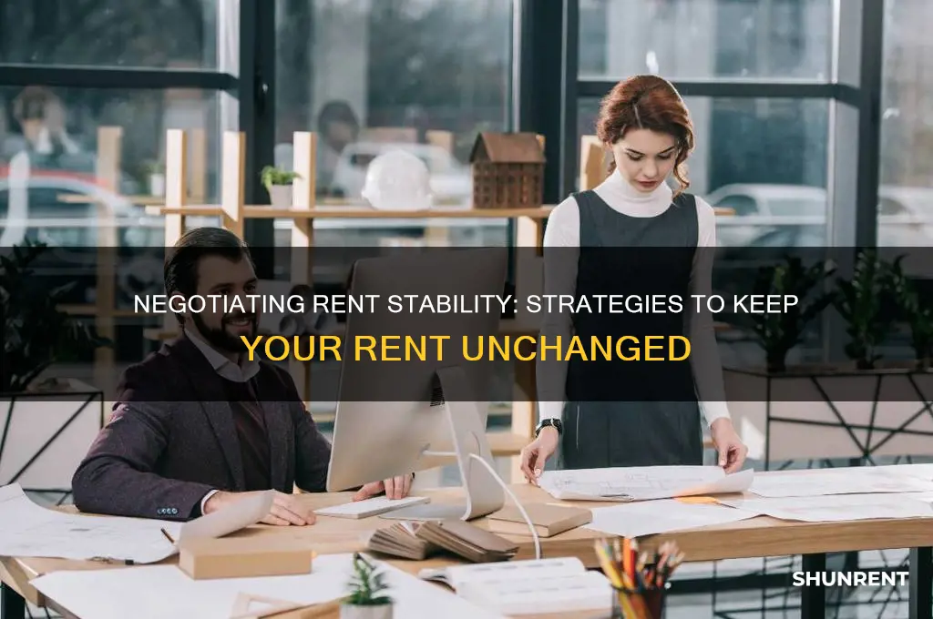 how to ask for rent to stay the same