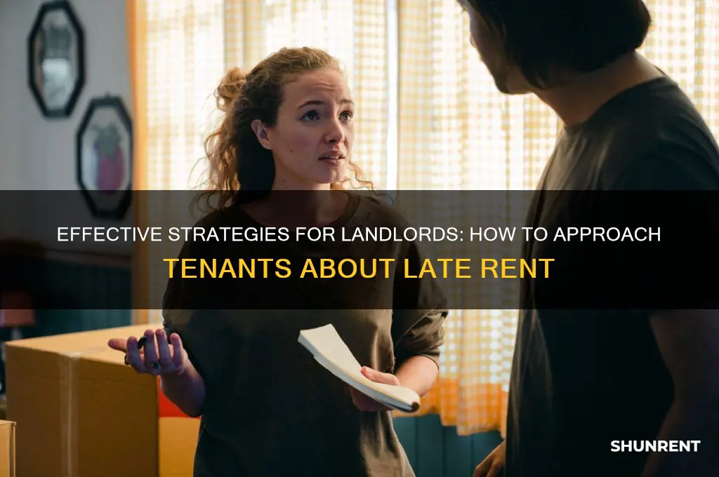 how to ask tenant for late rent