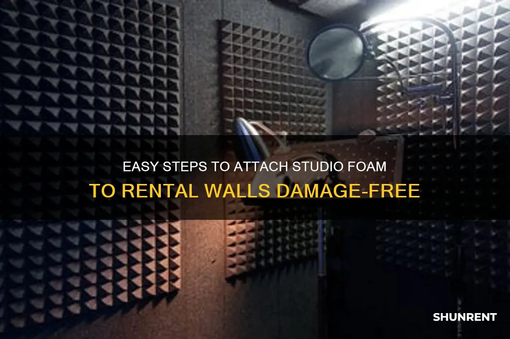 how to attach studio foam to rent wall