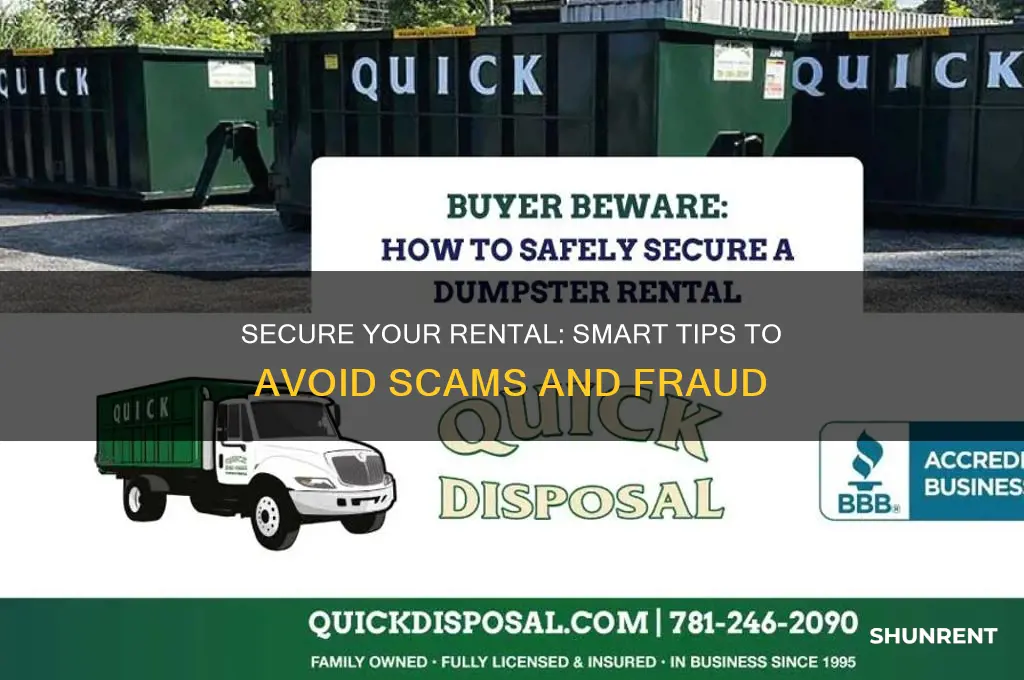 how to avoid being scammed when renting