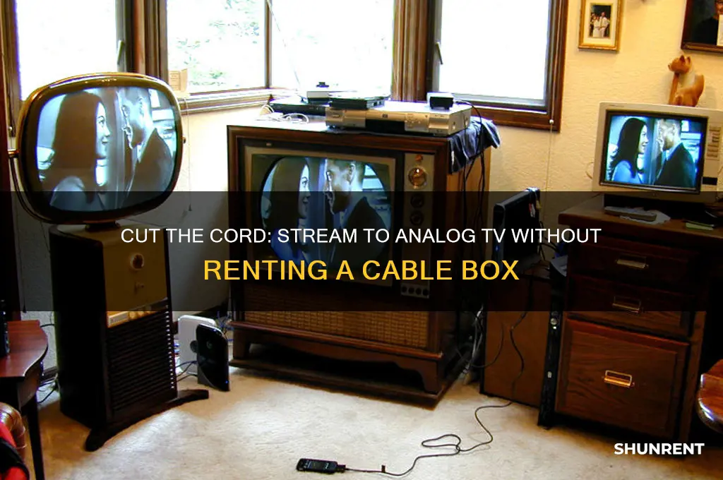 how to avoid renting cable box to analog tv