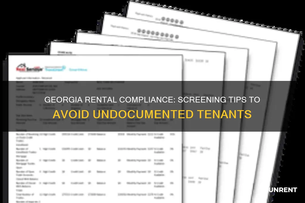 how to avoid renting to an undocumented immigrant in georgia