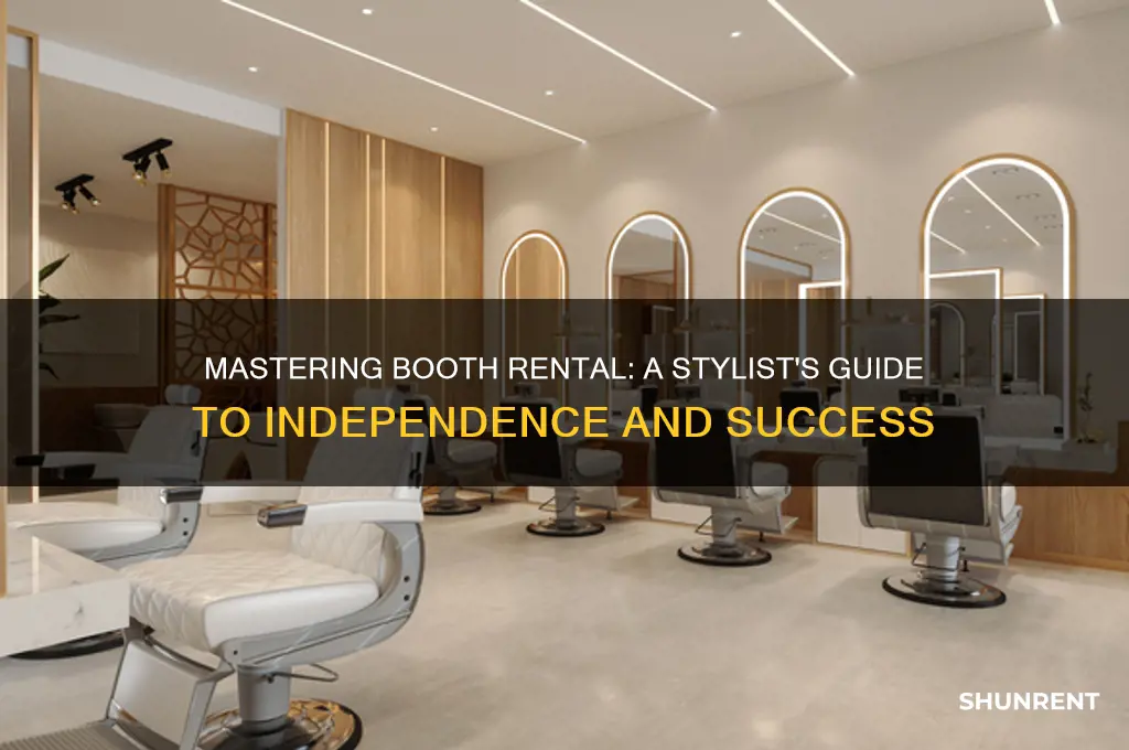 how to be a booth renter stylist