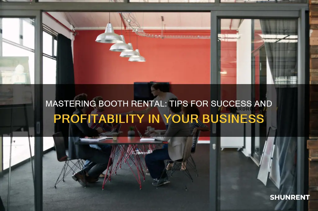 how to be a successful booth renter
