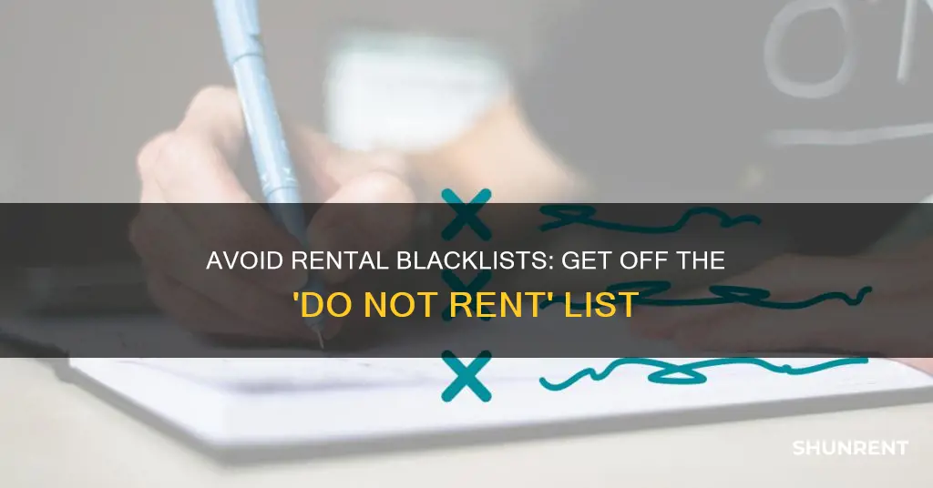 how to be removed from do not rent list