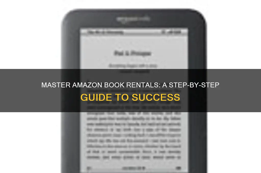 how to become a book rented on amazon