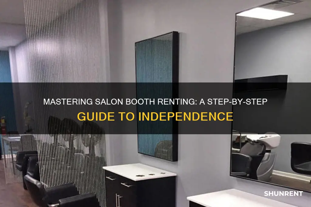 how to become a salon booth renter