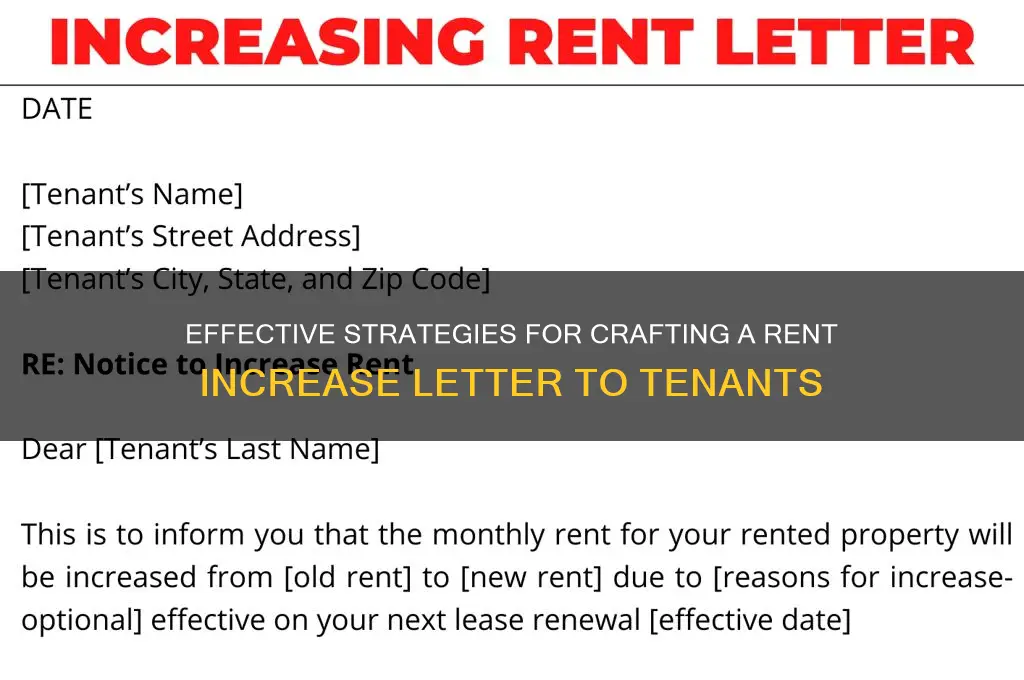 how to begin a letter raising rent